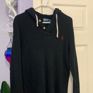Ralph polo thermal hooded shirt